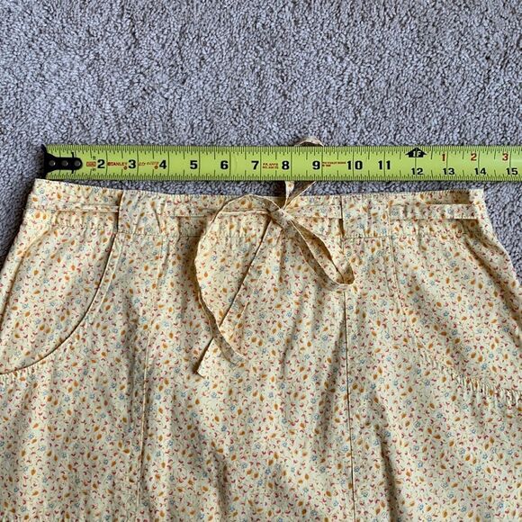 Vintage American Eagle Outfitters Ditzy printed Yellow Flower Print Skirt size 4 - Picture 8 of 9